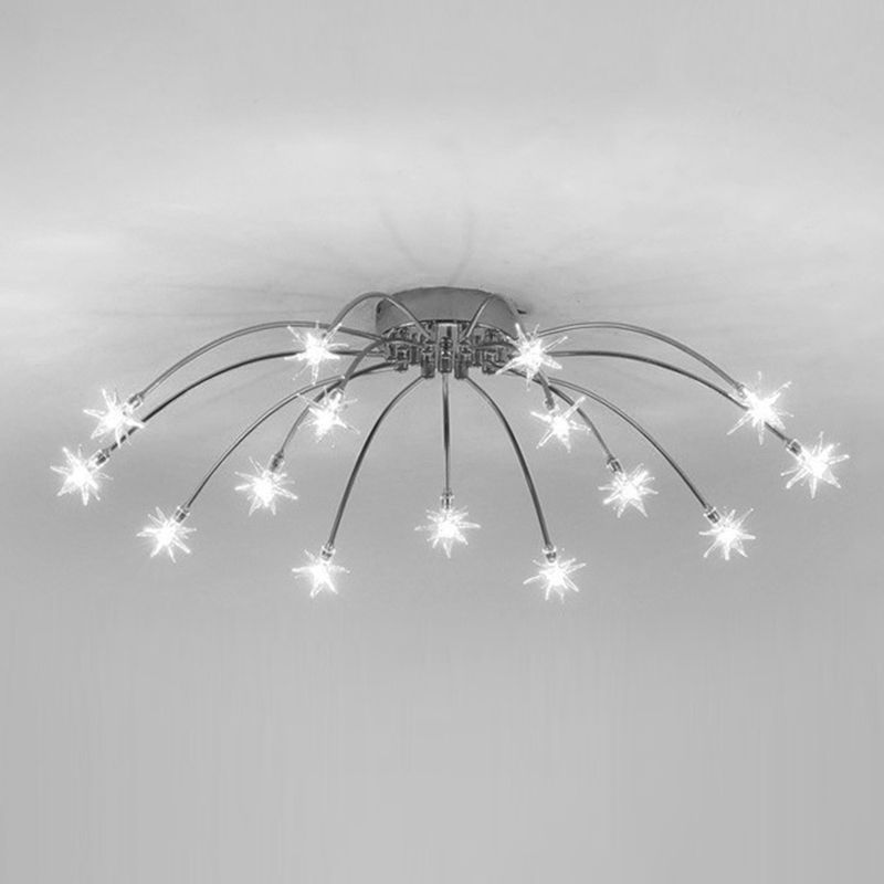 Madina Moderne Design LED Plafondlamp Metaal Glas Woonkamer Keuken
