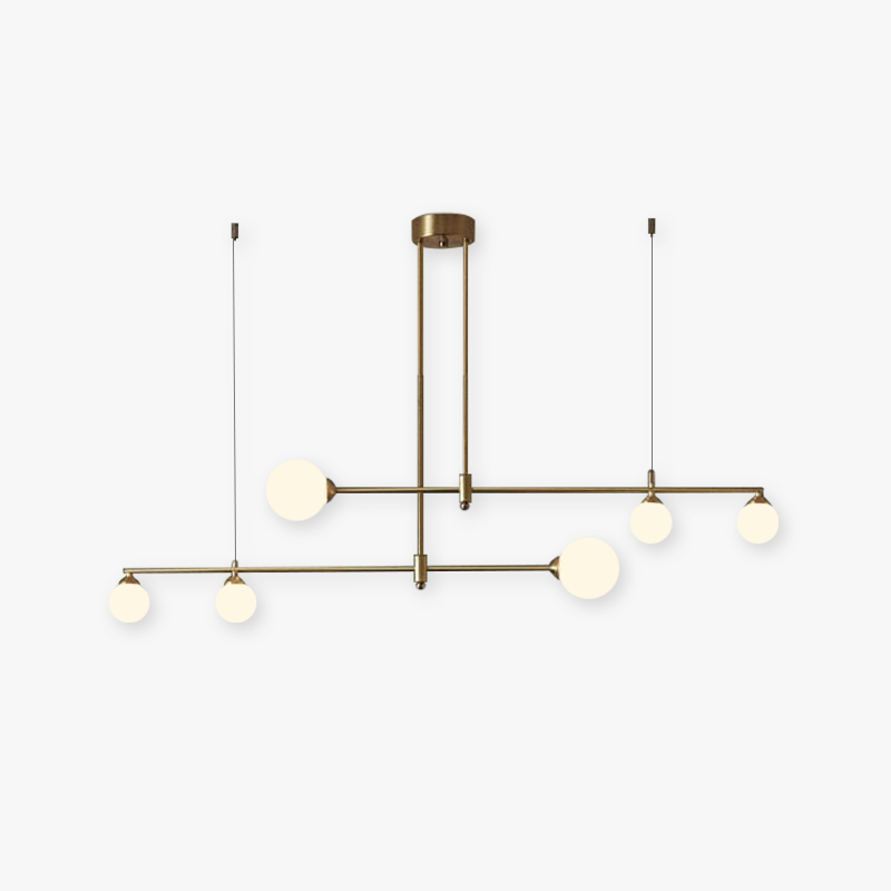 Valentina Moderne Bubble  Hanglampen Goud Koper Glas Slaapkamer