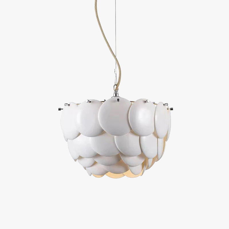 Lottie Moderne Art LED Kroonluchter Wit Metaal Keramisch Slaapkamer