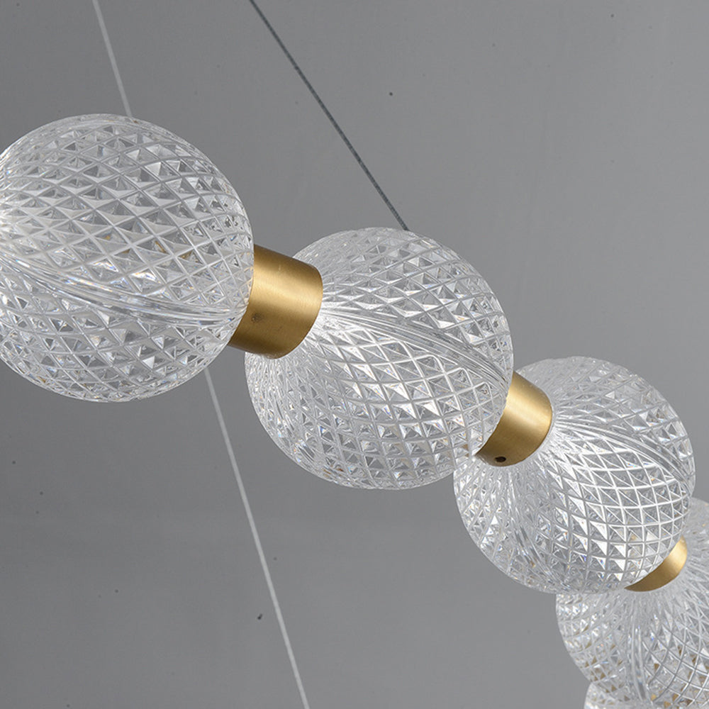 Hailie Design Ronde LED Hanglamp Metaal/Acryl Goud/Transparant Woon/Eetkamer