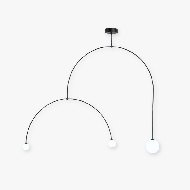 Elio Design Ronde Hanglampen Wit Zwart Metaal Eetkamer Slaapkamer