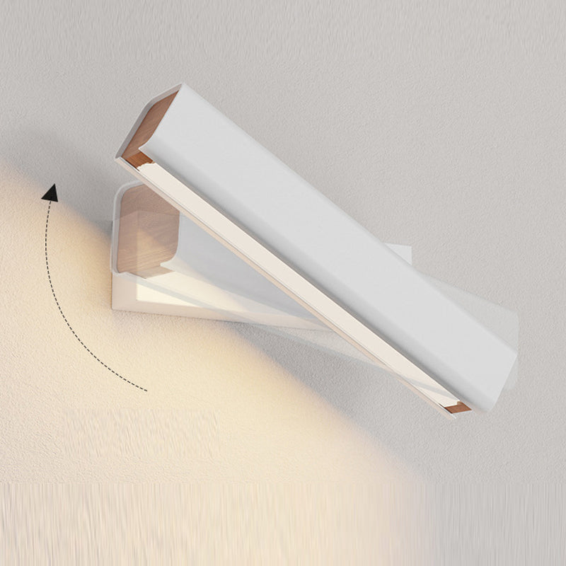 Brio Moderne Rechthoek LED Wandlampen Zwart Wit Metaal Woonkamer Slaapkamer