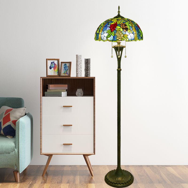 Valerio Vintage Metal Grapes Floor Lamp, Colorful