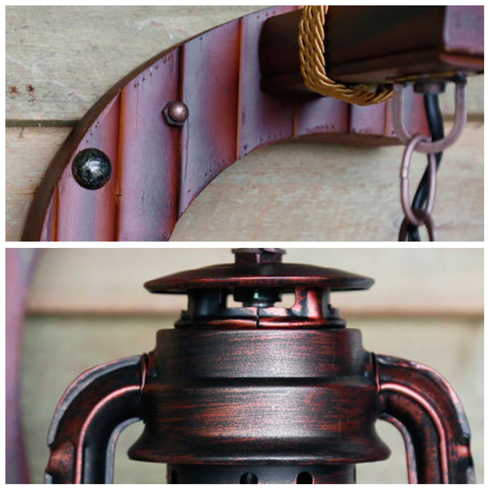 Brio Retro Wandlamp Booglamp Hout Donkerbruin, Woonk/Eetk/ Slaapkamer