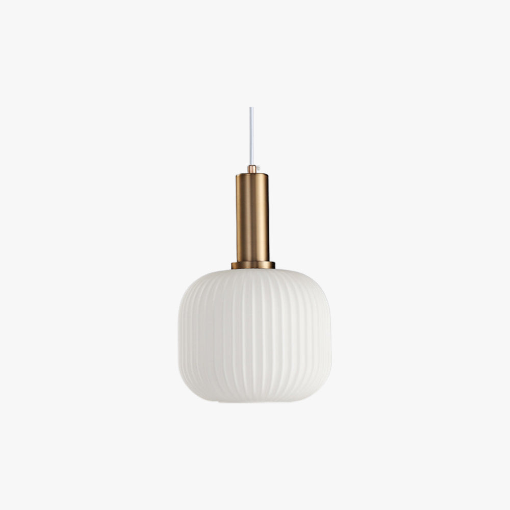Hailie Ronde LED Hanglampen Wit Metaal Glas Woonkamer Slaapkamer