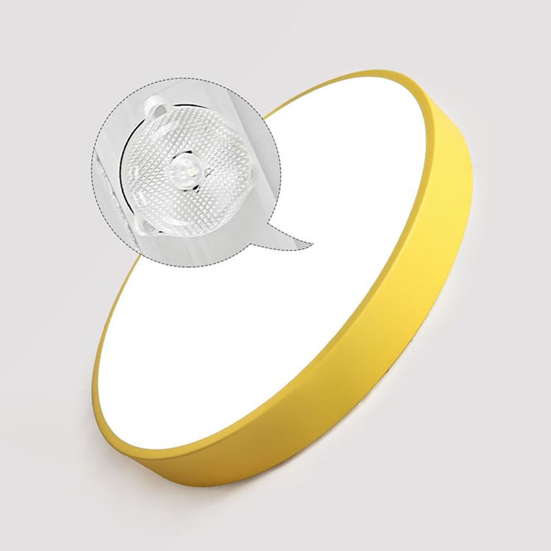 Morandi  Moderne Ronde LED Plafondlamp Roze Grijs Metaal Woonkamer
