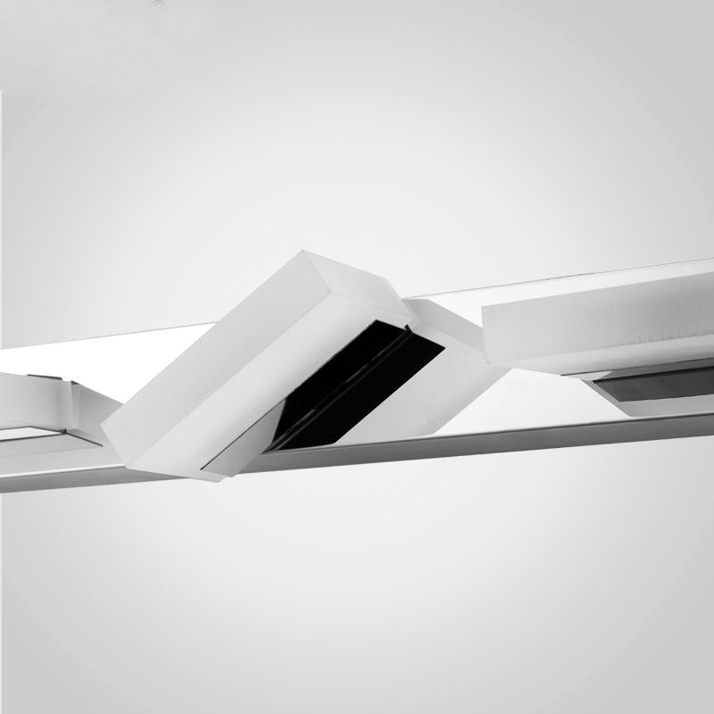 Leigh Moderne LED Wandlamp Zilver Metaal Slaapkamer Badkamer