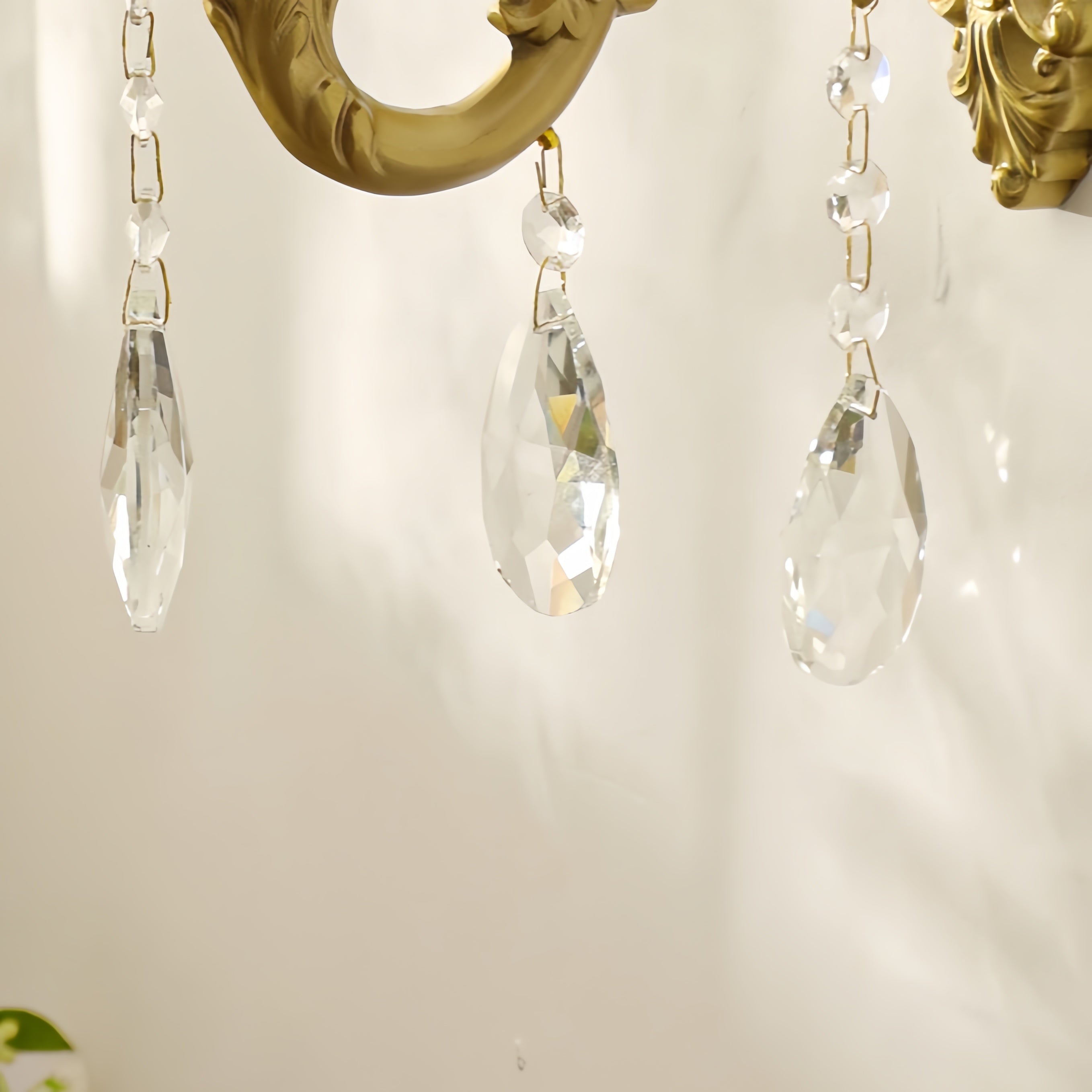 Valerio Vintage luxe LED Binnen Wandlampen Metaal Crystal Woonkamer Hal