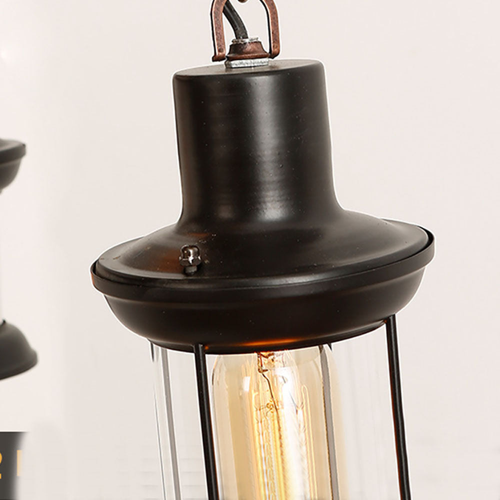 Brio Retro 14 Lantern Wood/Metal Chandelier