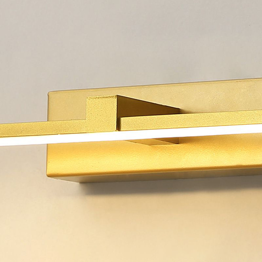 Leigh Moderne Linear Wandlamp Goud Metaal Badkamer Slaapkamer