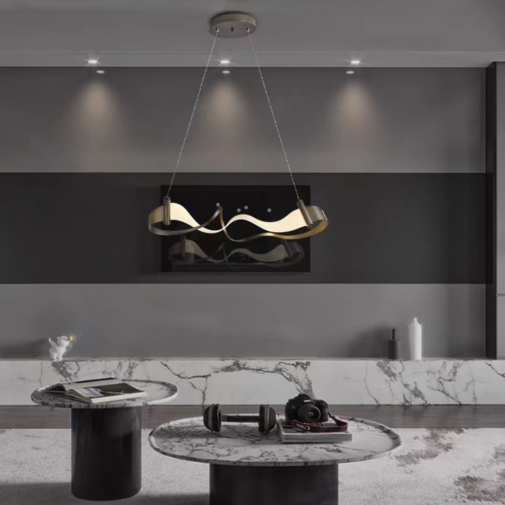 Louise Art Golvende LED Hanglamp Goud Metaal Eetkamer Slaapkamer