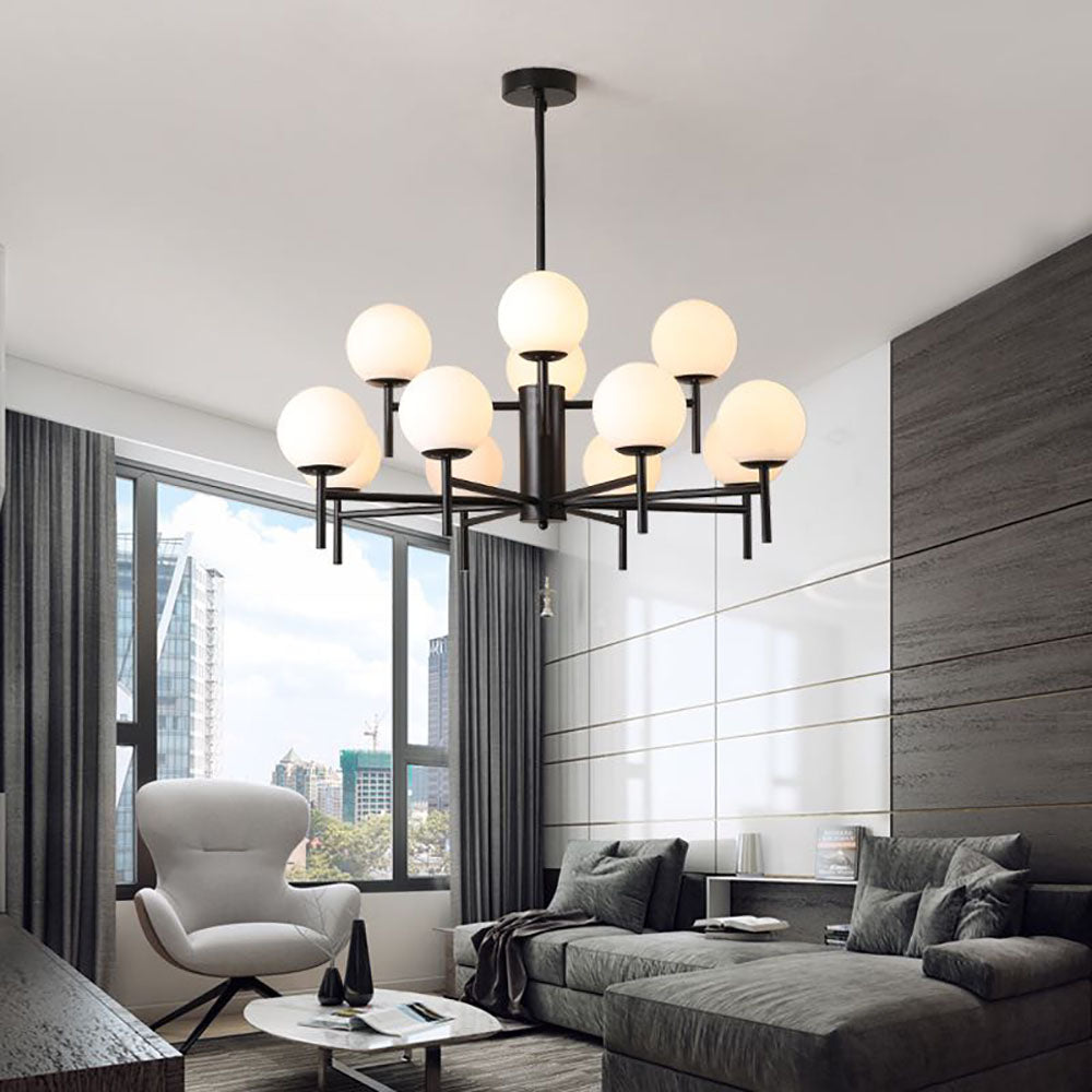 Alessio Moderne Globe LED Hanglamp Bubble Van Metaal/Glas Woonkamer