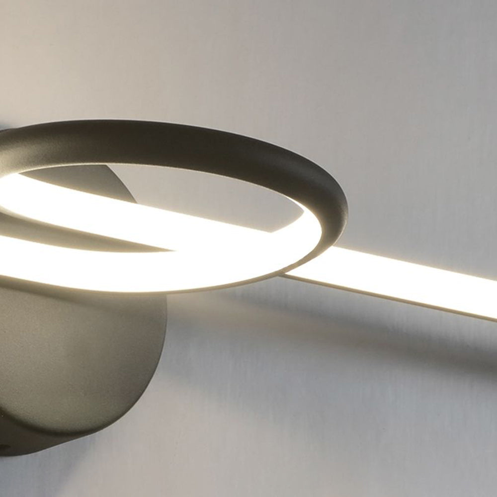 Leigh Badkamer Wandlamp Zwart Wit Metaal Silicagel Woonkamer Slaapkamer
