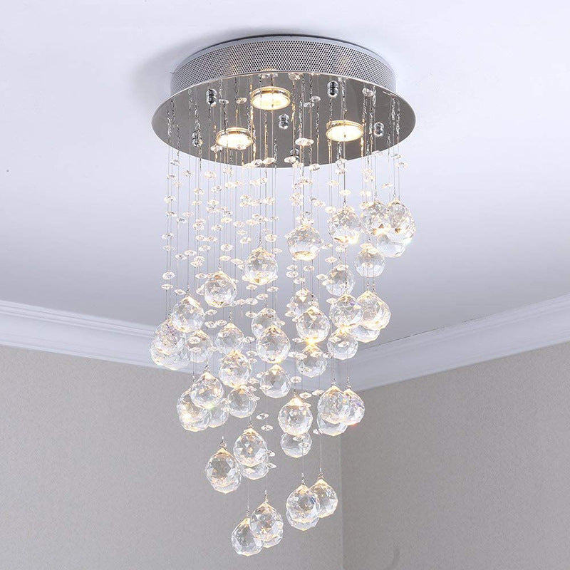 Julian Lang Plafondlamp Metaal Glas Woonkamer
