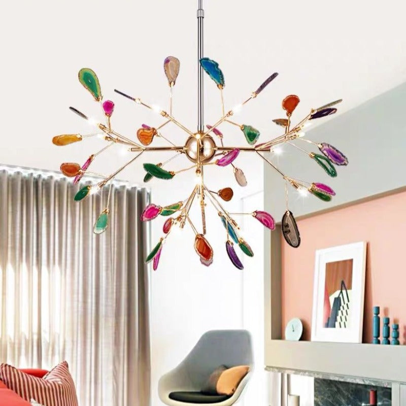 Javon Nordic Agaat Creatieve Kleurrijke Kroonluchter Slaapkamer/Woonkamer