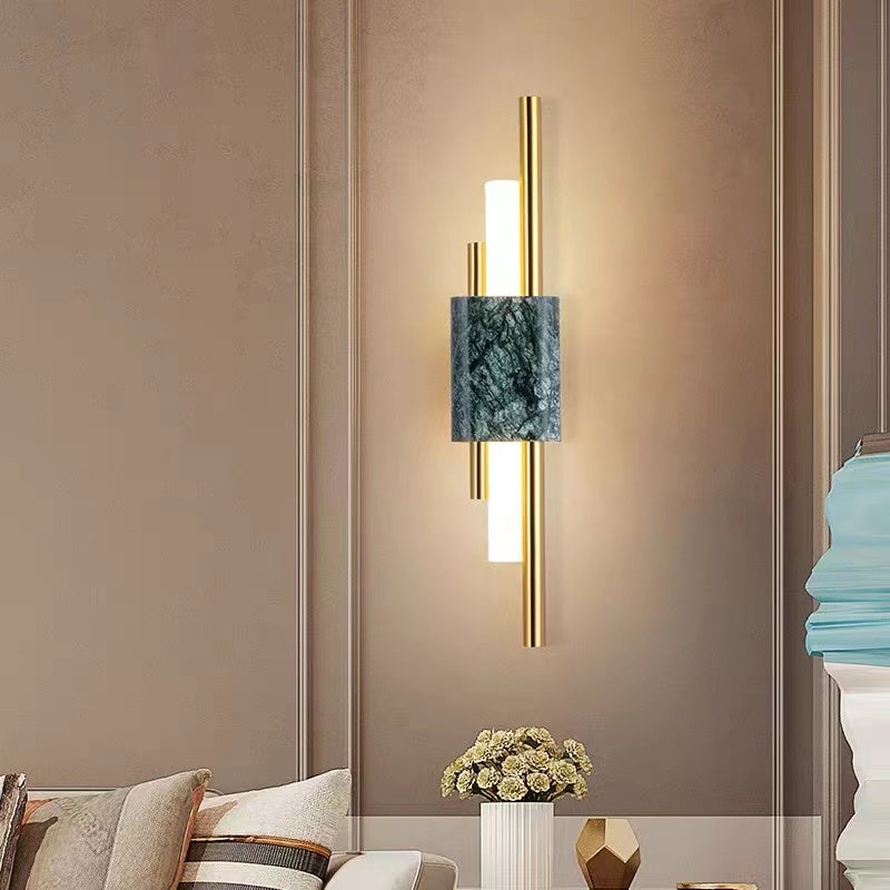Sebastian Modern LED Wandlamp Wit Gouden Metaal Woonkamer Slaapkamer