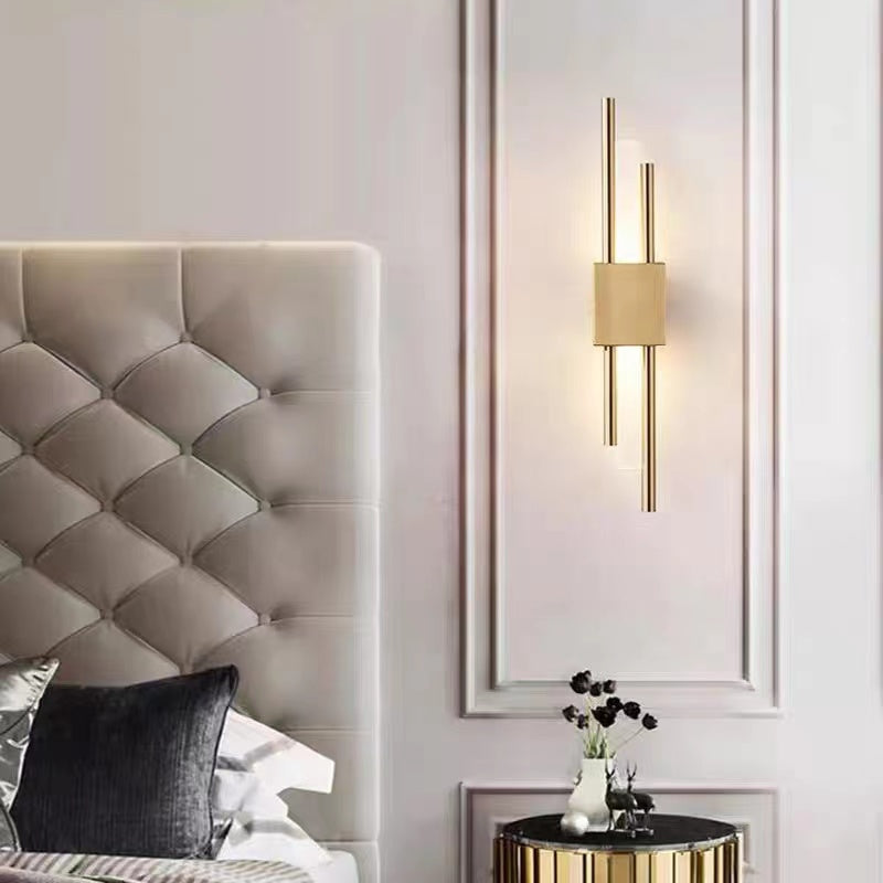 Sebastian Modern LED Wandlamp Wit Gouden Metaal Woonkamer Slaapkamer