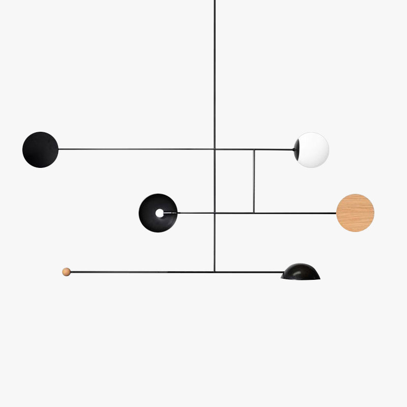 Elio Minimalistische Ronde Metalen LED Hanglamp, Eetk/Woonkamer