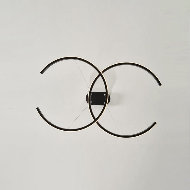 Louise Moderne Design LED Hanglampen Zwart Wit Metal Silica Gel