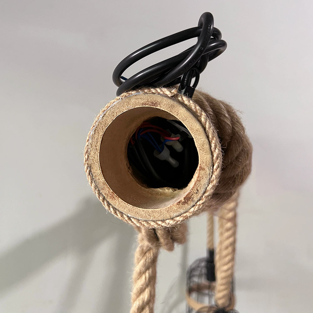 Valerio Retro Design LED Hanglampen Metaal Hout Woonkamer Eetkamer