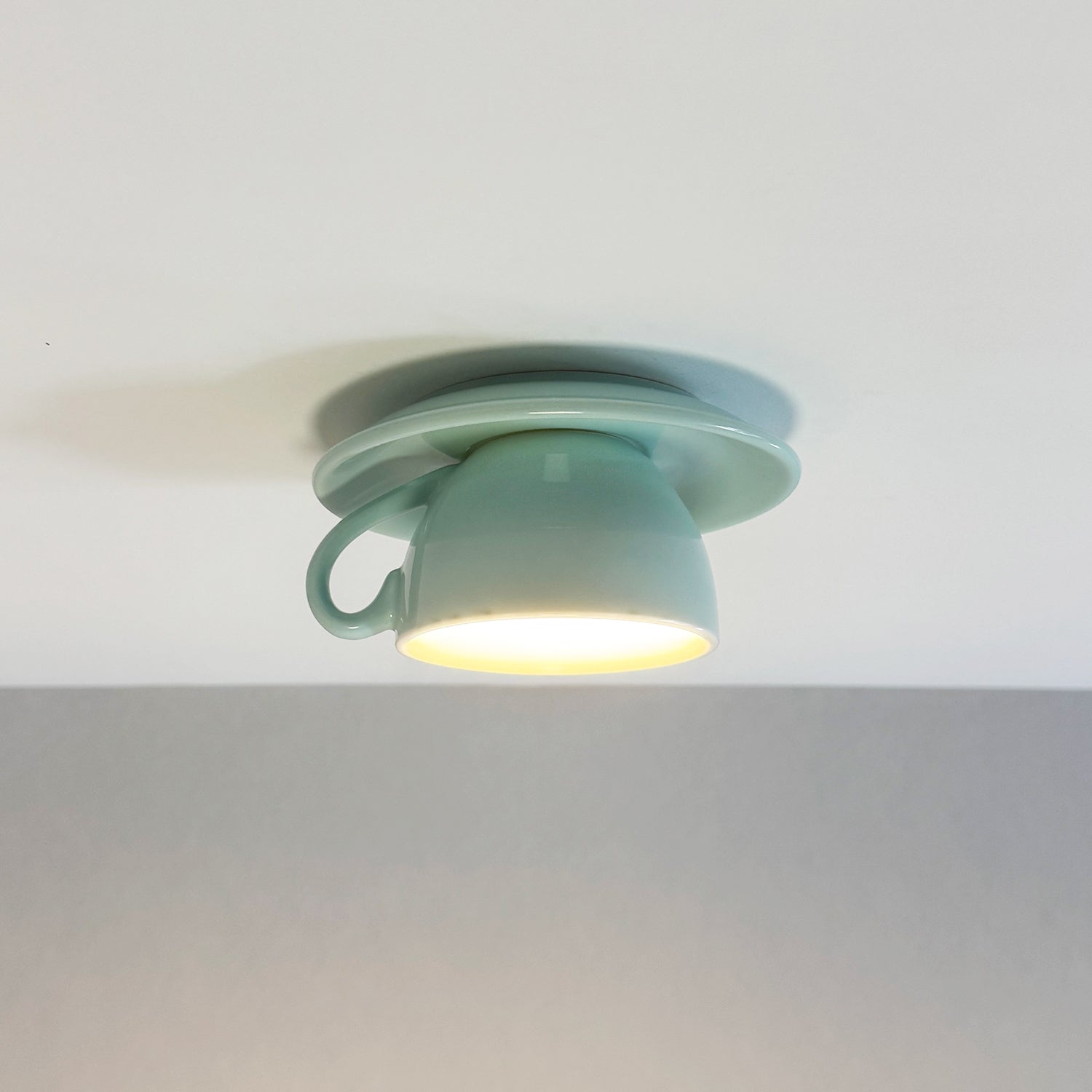Morandi Moderne Koffiekopjes Keramische Plafondverlichting Blauw/Roze/Geel