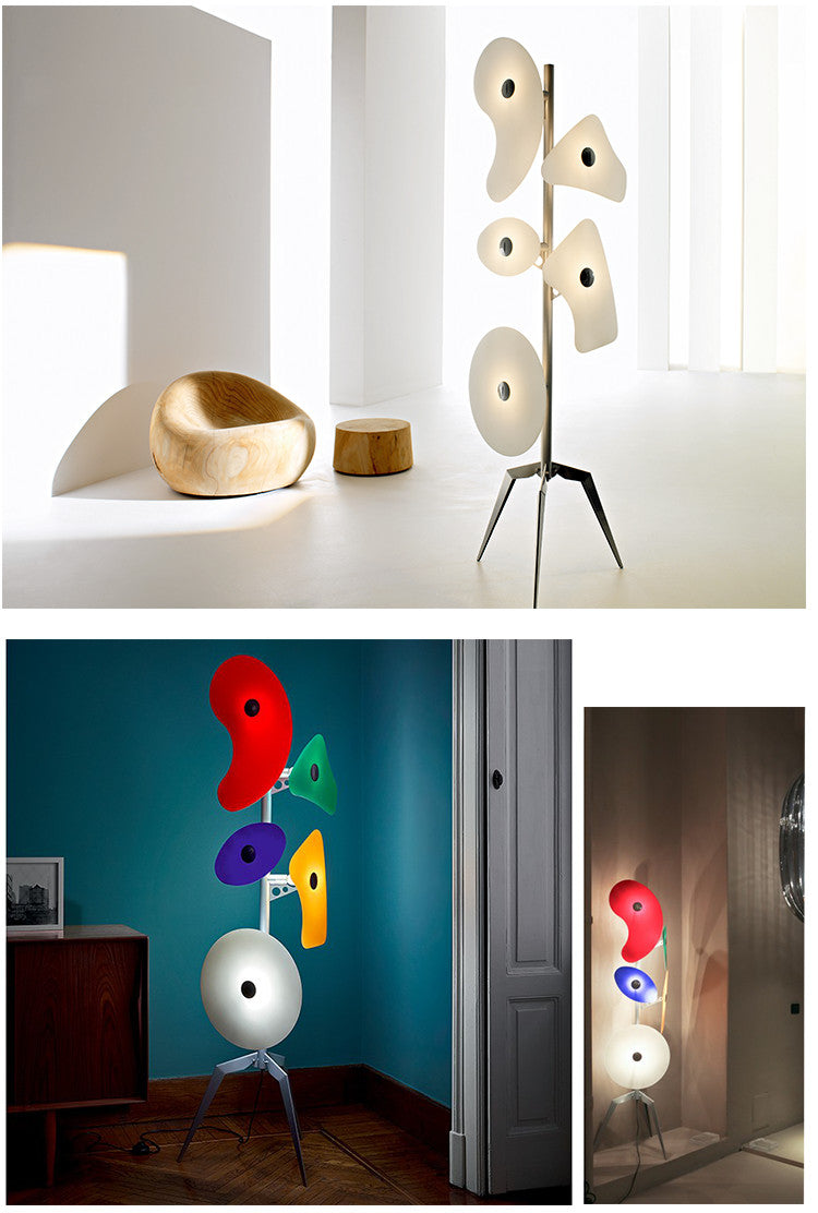 Morandi Moderne LED Vloerlampen Wit Hars Metaal Eetkamer Woonkamer