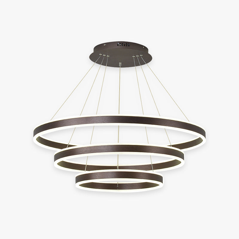 Alonza Moderne LED Hanglampen Koffie Metaal Woonkamer/Slaapkamer