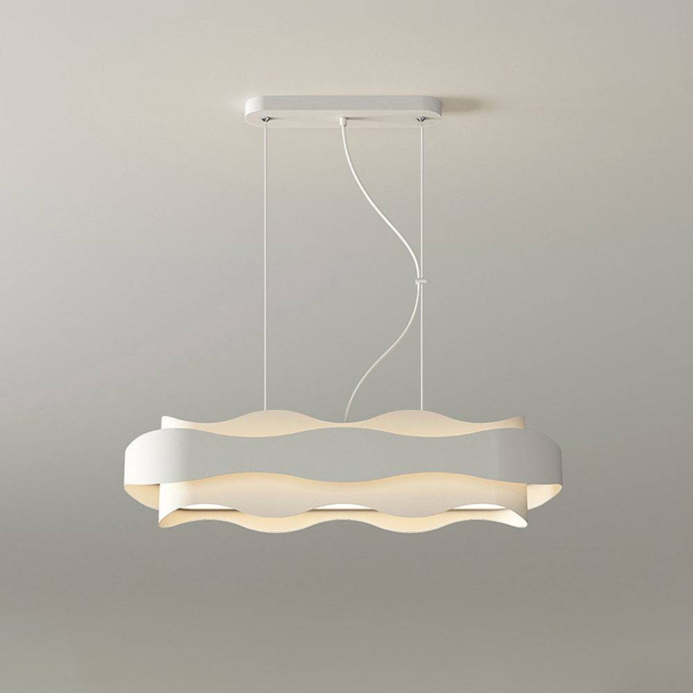 Carina Art Deco Bloemvorm Metalen Hanglamp, Wit, Woonk/Eetk/ Slaapkamer
