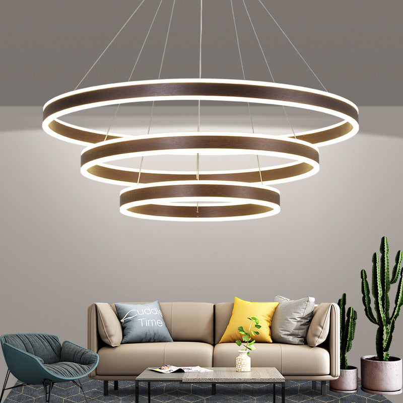 Alonza Moderne LED Hanglampen Koffie Metaal Woonkamer/Slaapkamer