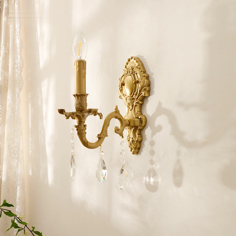 Valerio Vintage luxe LED Binnen Wandlampen Metaal Crystal Woonkamer Hal