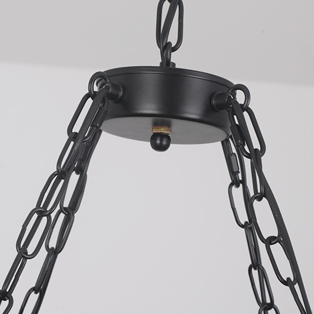 Brio Retro Cylindrical Metal/Wood Pendant Light