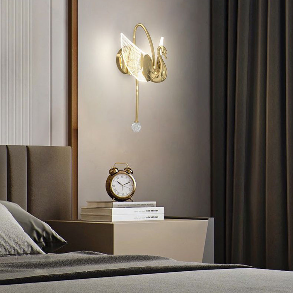 Kady Art Design LED Wandlamp Goud Metaal Eetkamer Slaapkamer
