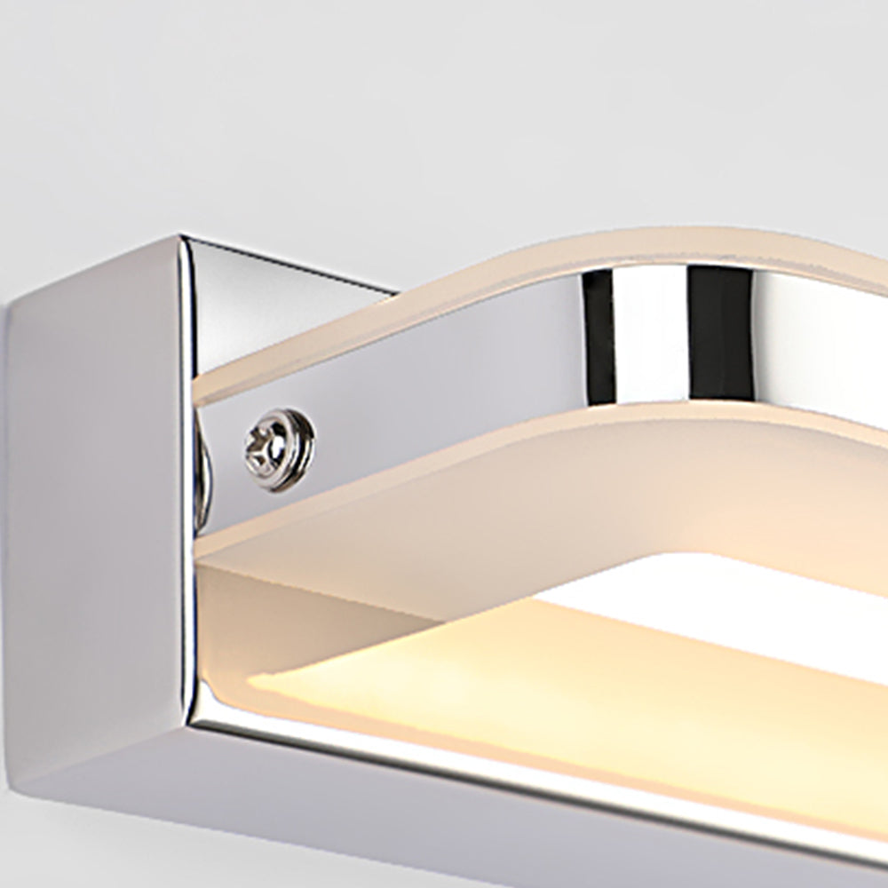 Leigh Nordic Spiegel Front Vanity Wandlamp Zwart Chrome Metaal Slaapkamer Badkamer