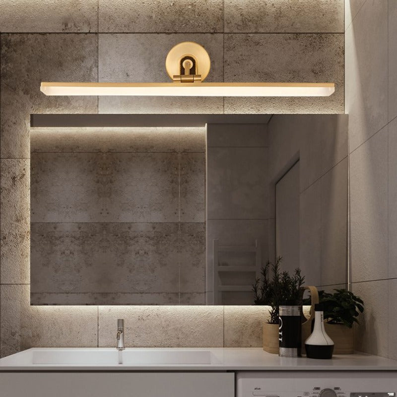Leigh Moderne Lineair LED Wandlamp Metaal/Acryl Zwart/Messing Slaap/Woon/Badkamer