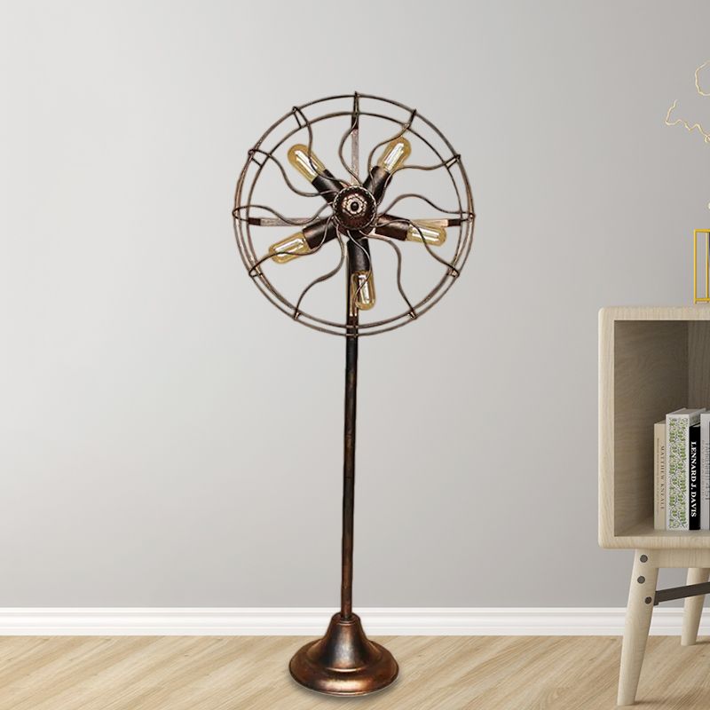 Valerio Vintage Design Industriele LED Vloerlamp Metaal Woon/Slaapkamer