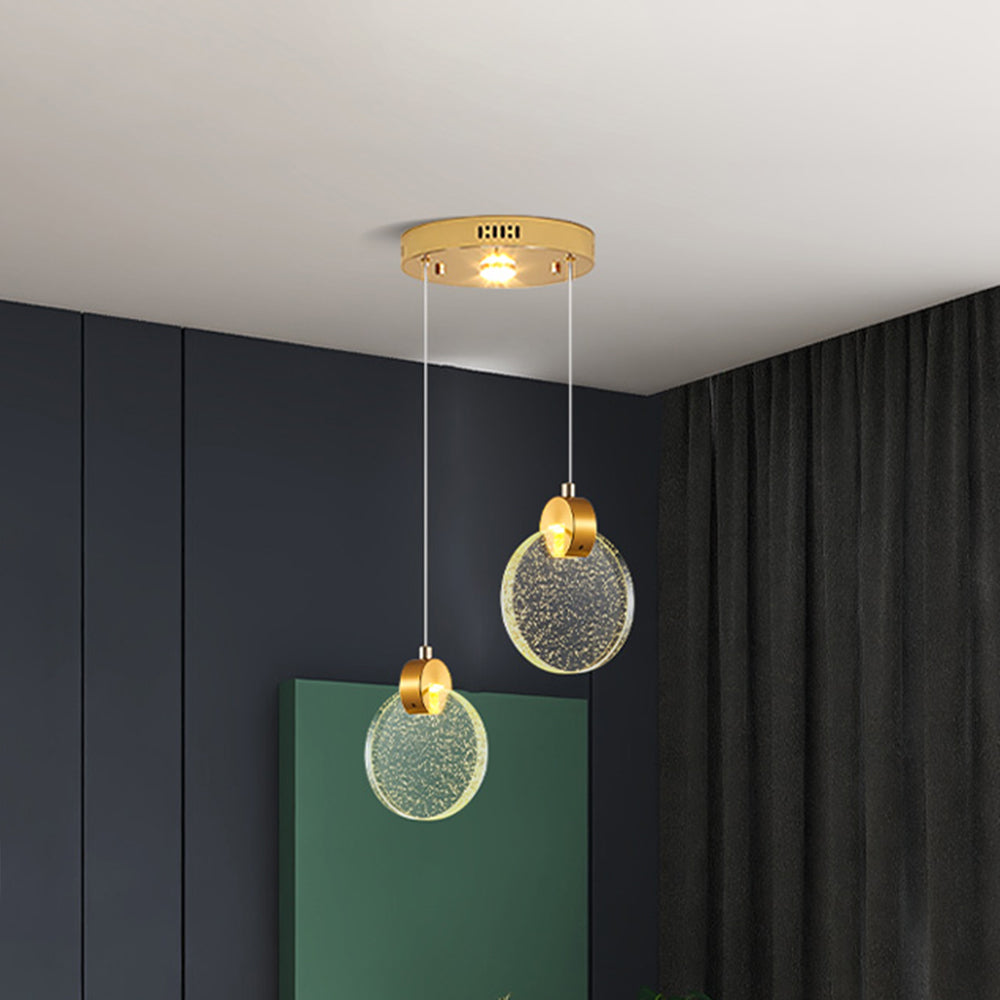 Marylin Moderne LED Hanglampen Wit/Goud Metaal/Crystal Woonkamer