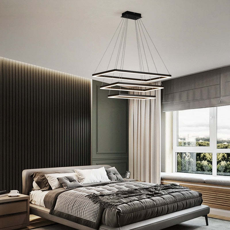 Orsini Design LED Hanglampen Zwart Wit Metaal Eetkamer Slaapkamer