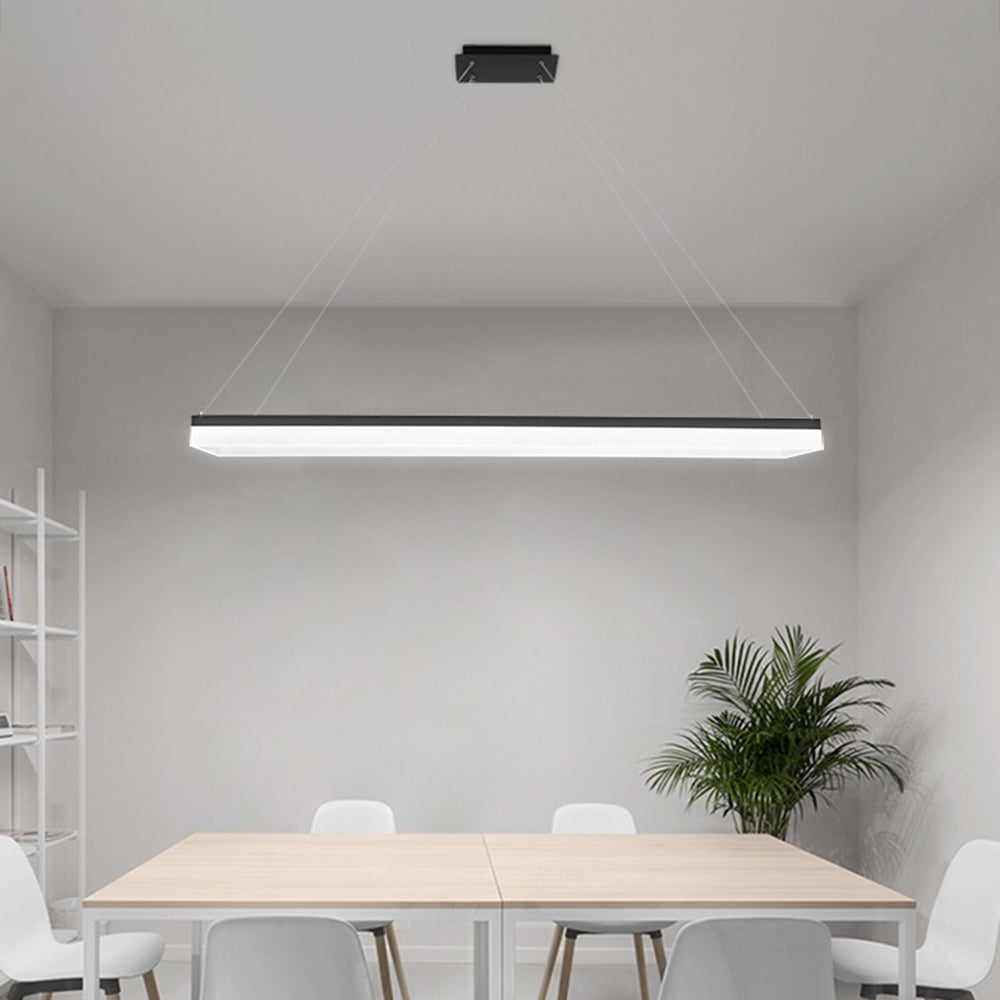 Orsini Rechthoekig Moderne LED Hanglampen Wit Zwart Metaal Slaapkamer