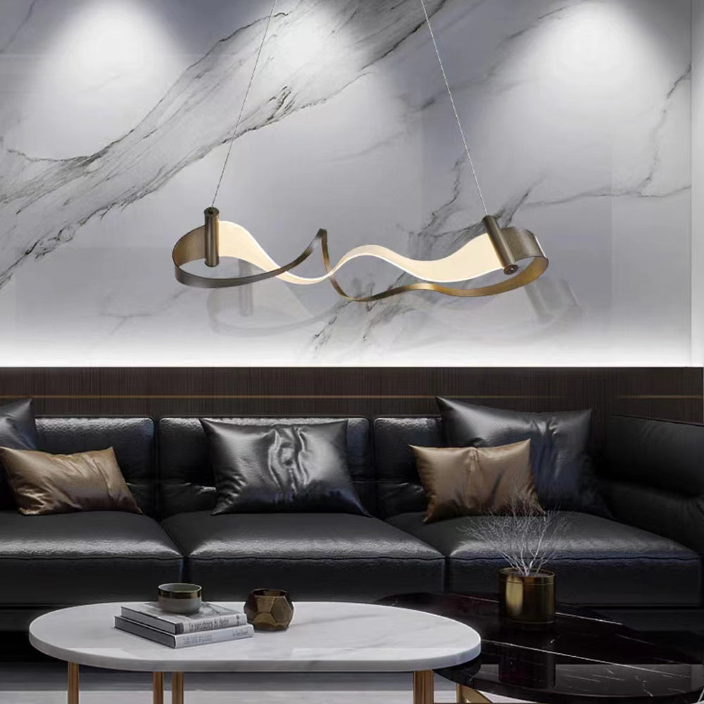 Louise Art Golvende LED Hanglamp Goud Metaal Eetkamer Slaapkamer