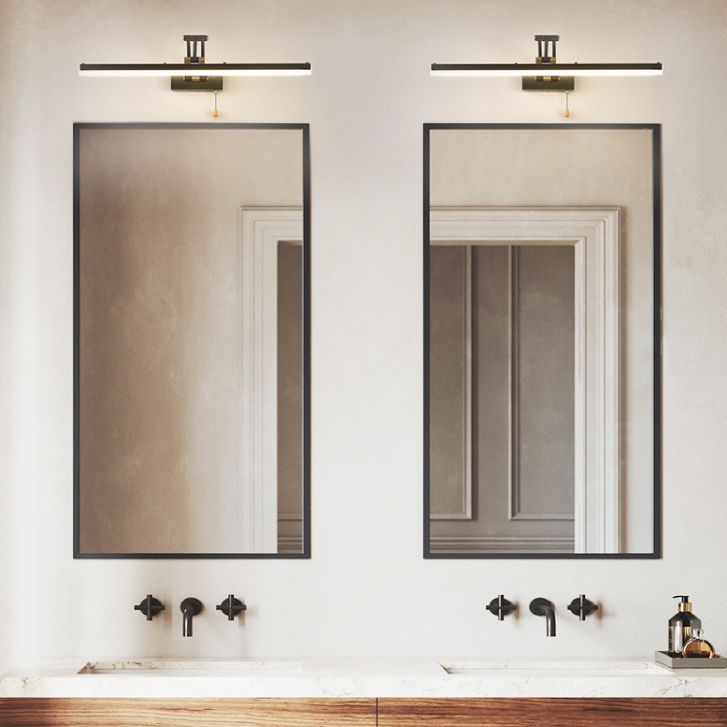 Leigh Moderne LED Wandlamp Zwart Metaal Badkamer Eetkamer