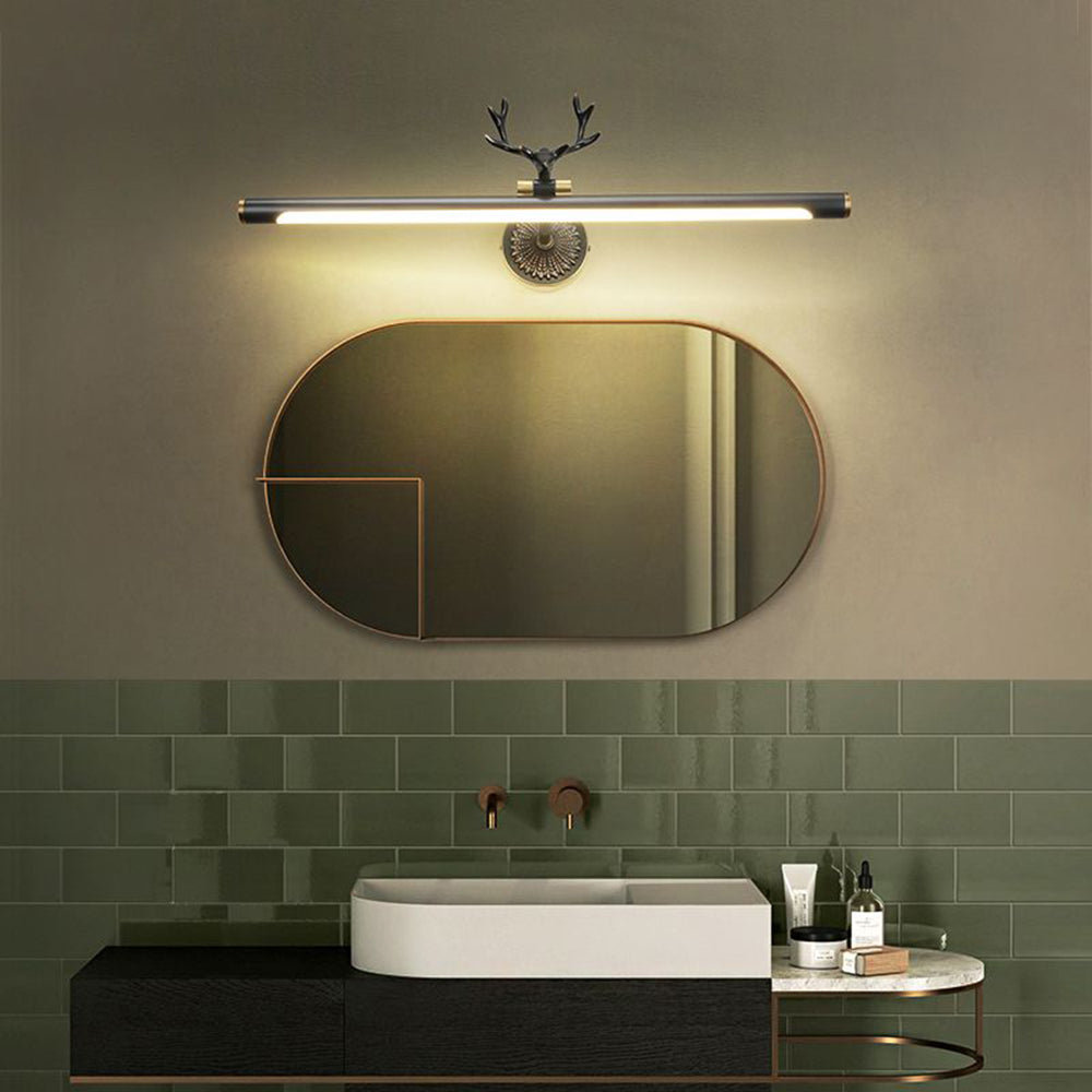 Leigh Herten Badkamer Wandlamp Zwart Messing Metaal Acryl Woonkamer