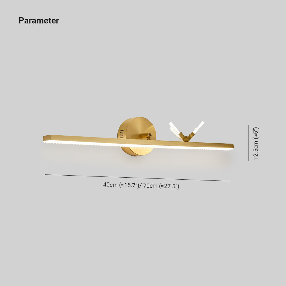 Kady Moderne Design LED Luxe Butterfly Lineaire Wandlamp Metaal/Acryl Goud Woonkamer/Slaapkamer/Badkamer
