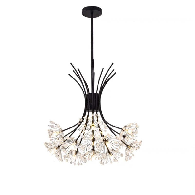Lily Moderne Luxe LED Kroonluchters Zwart/Goud Woonkamer Eetkamer