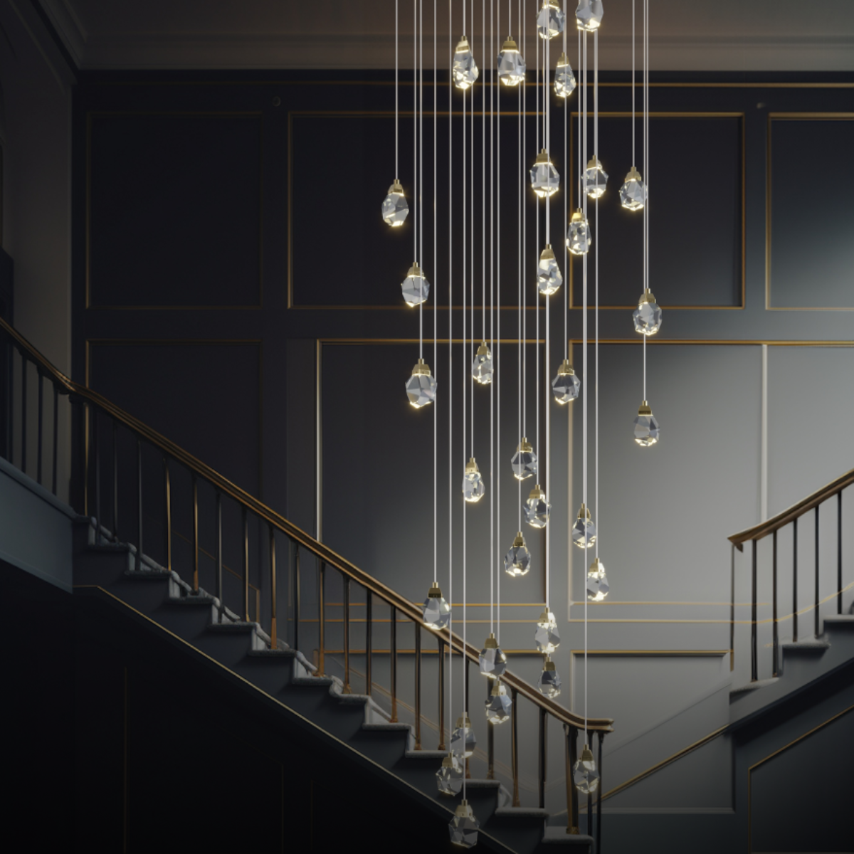 Marilyn Moderne LED Kroonluchters Wit Glas Slaapkamer Woonkamer