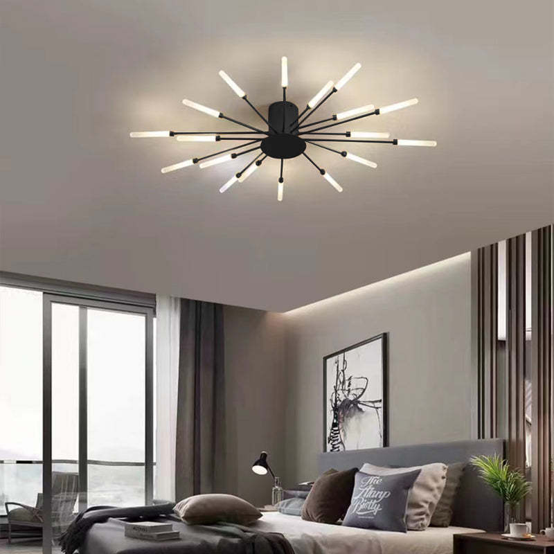 Lowry Grote LED Plafondlampen Wit Metaal Woonkamer Slaapkamer Hotel