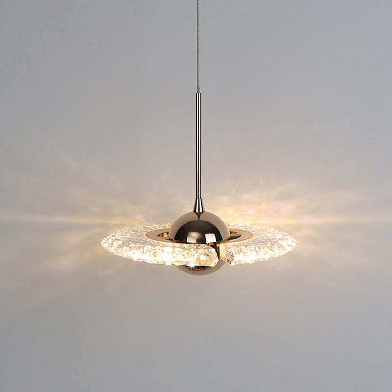 Kristy Modern Draaibaar Hanglamp Goud Metaal Acryl Woonkamer Slaapkamer