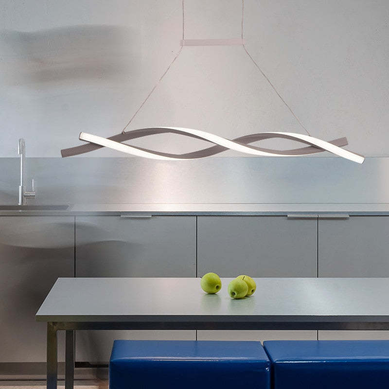 Louise Moderne Design LED Hanglampen Zwart Metaal Eetkamer Woonkamer