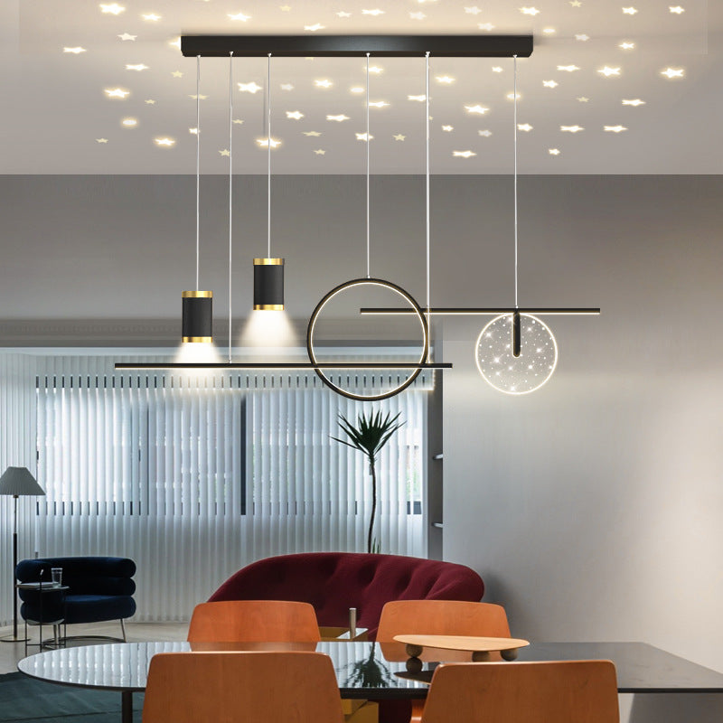 Madina Moderne Bescheiden Luxe LED Hanglampen Zwart/Wit/Goud Metaal Eetkamer
