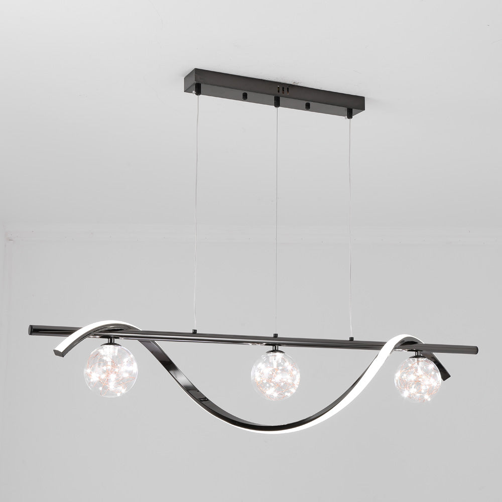 Louise Moderne LED Hanglampen Wit Zwart Goud Metaal Glas Slaapkamer