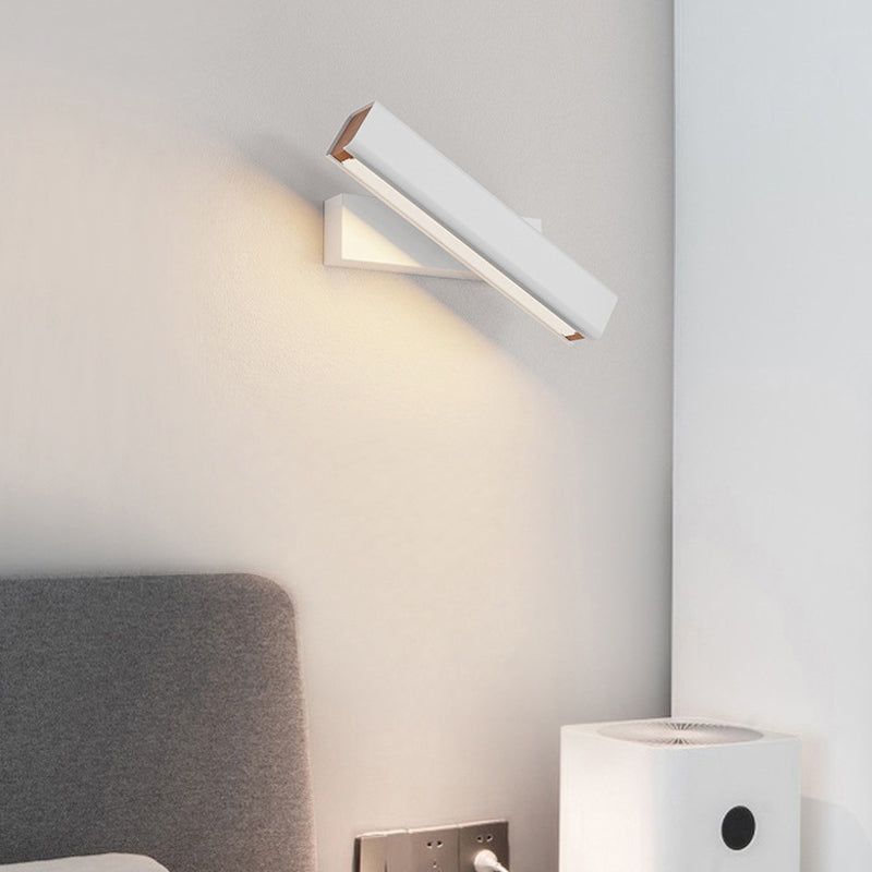 Brio Moderne Rechthoek LED Wandlampen Zwart Wit Metaal Woonkamer Slaapkamer